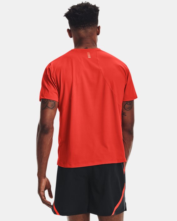 Men's UA Iso-Chill Run Short Sleeve, Orange, pdpMainDesktop image number 1